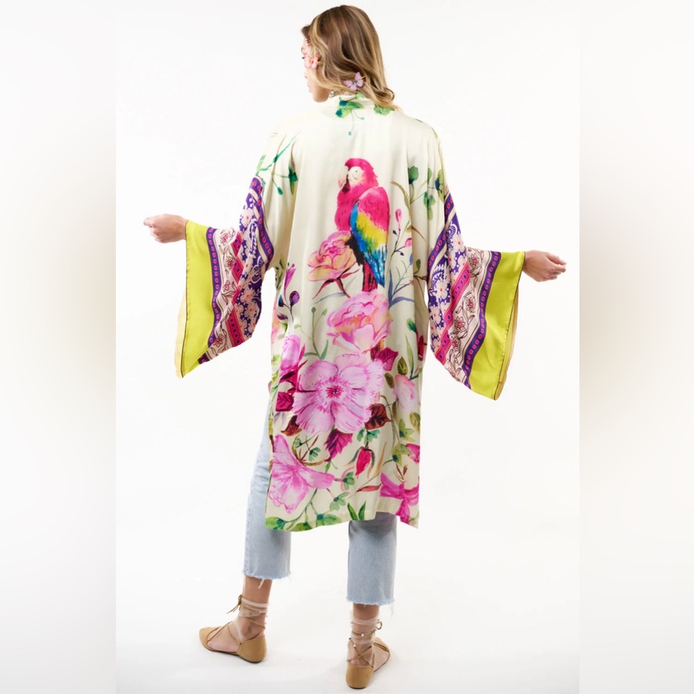 Aratta Tropical Mood Hand-Beaded Kimono/Topper - Picture 10 of 15